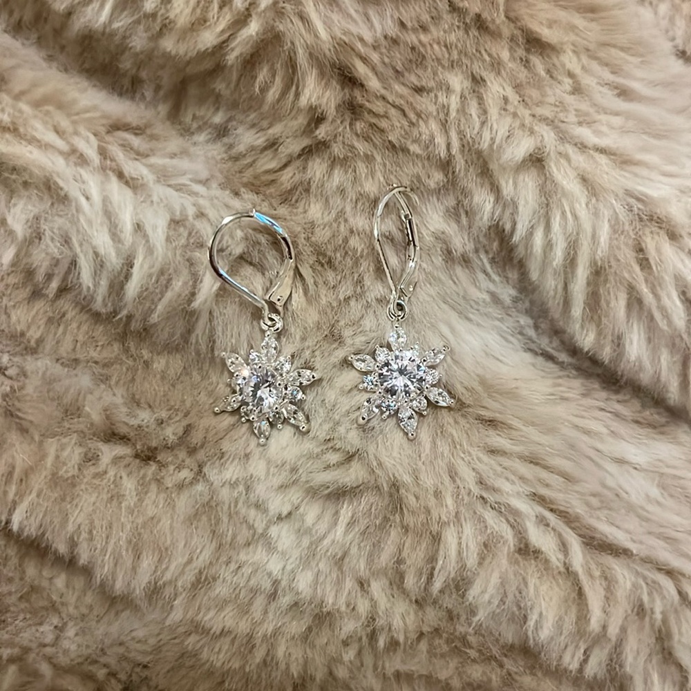 Silver Snowflake Earrings ❄️